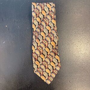 Vintage Robert Talbott Nordstrom Men's 100% Silk Tie Brown Paisley